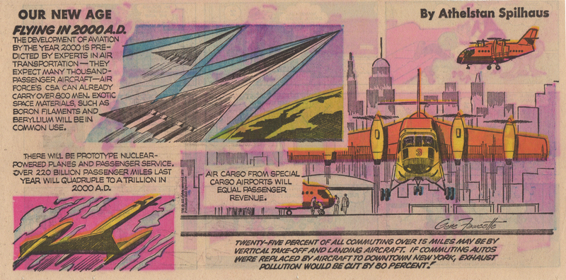 Illustration for article titled 1970 Predicts: 25% of Commuters Will Use Flying Machines by 2000